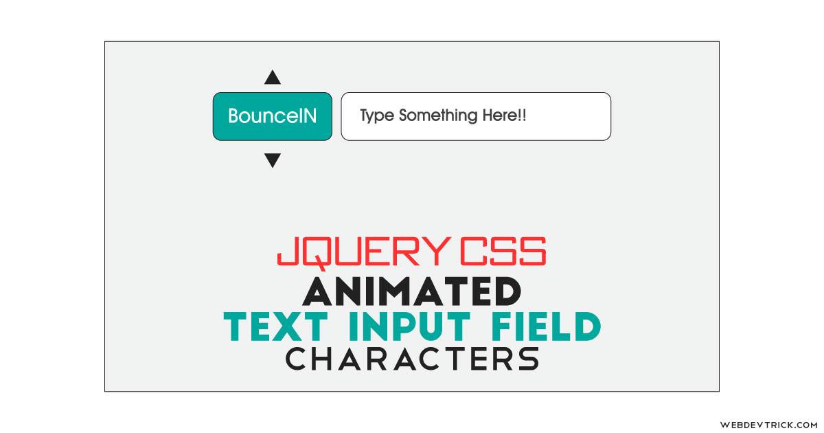 Animated Input Characters With jQuery & CSS | Change Typing Animation