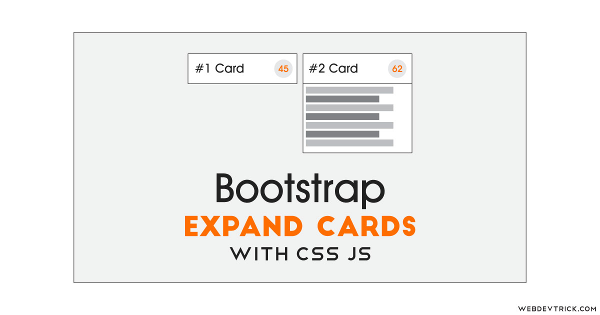 Bootstrap Expand Cards Animation With CSS | Bootstrap Collapsible Card
