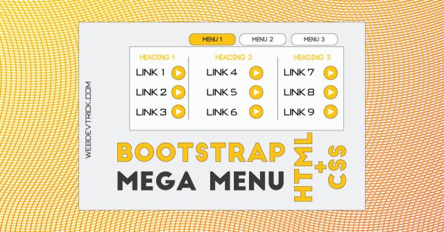 Bootstrap Mega Menu With CSS | Responsive Multiple Row Menu