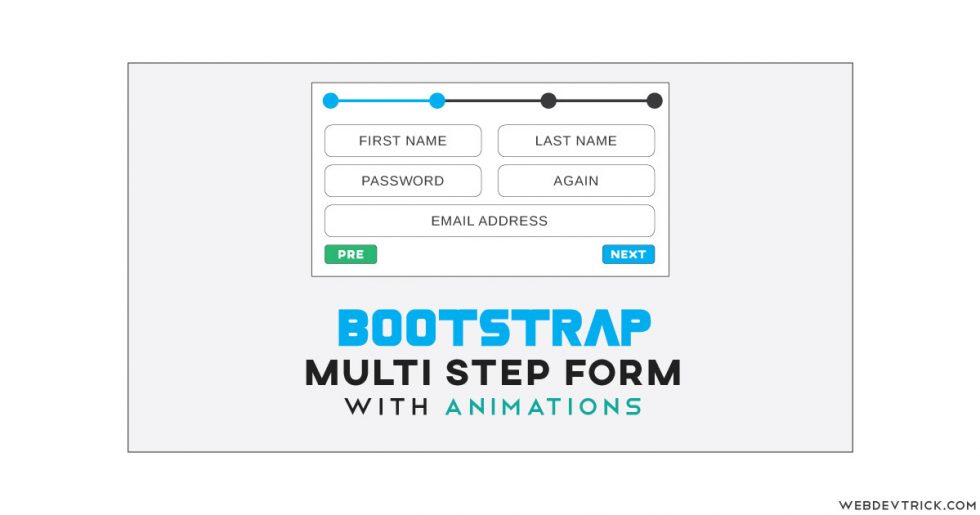 Bootstrap Multi Step Form Animations With CSS | Switch Form's Animation