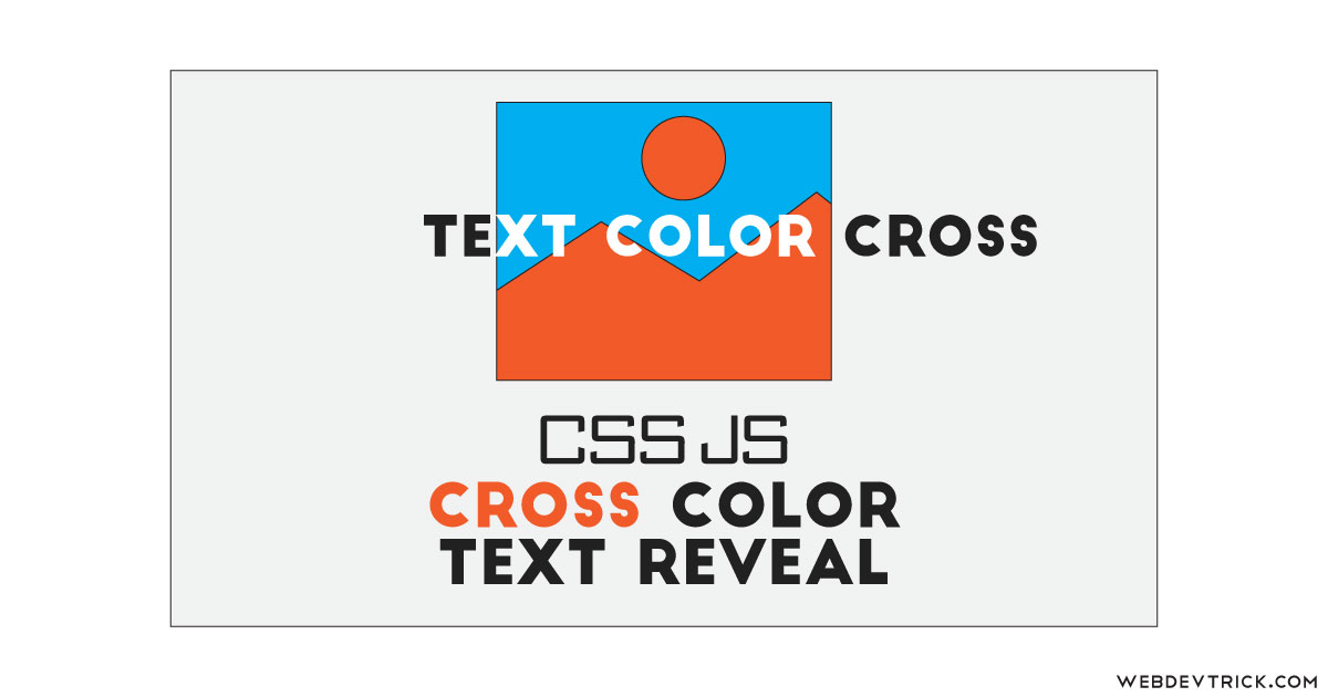 cross color text reveal on scroll