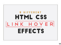 link css hover effects