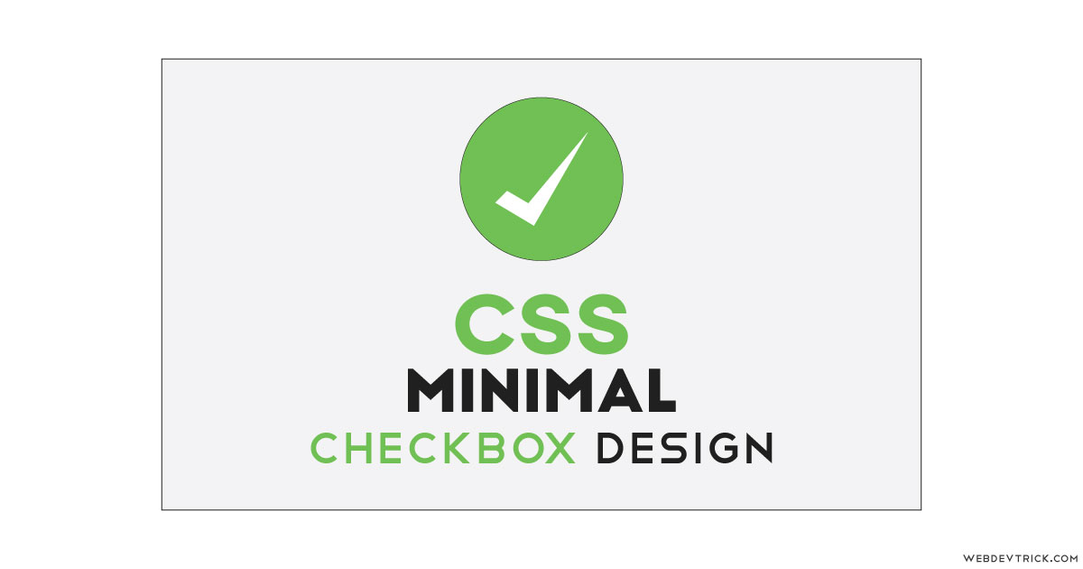css minimal checkbox with svg tick