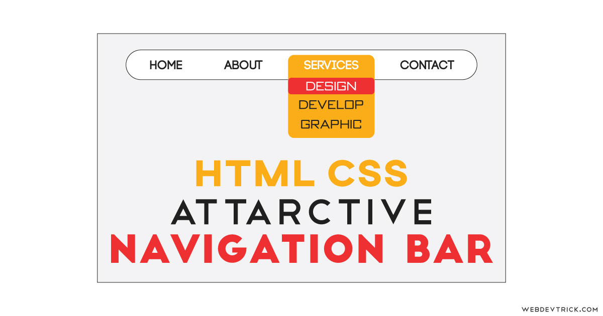 navigation bar html css design