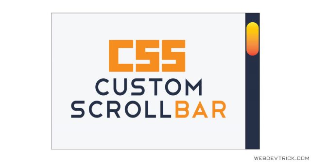 CSS Custom Scrollbar Modify | Scrollbar Style Customize