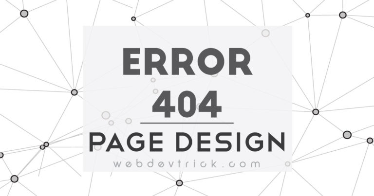 Error 404 Page With HTML, CSS, & JavaScript | Example & Source Code