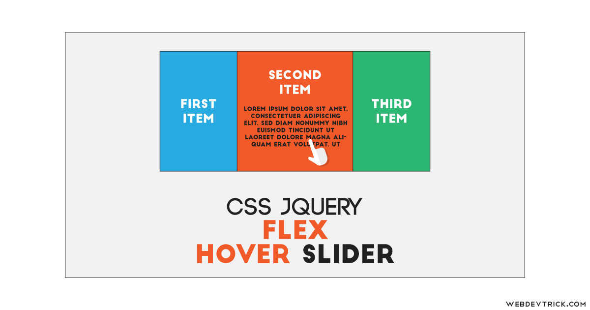 Flex Hover Slider Using jQuery and CSS | Tab Panel Hover Slider