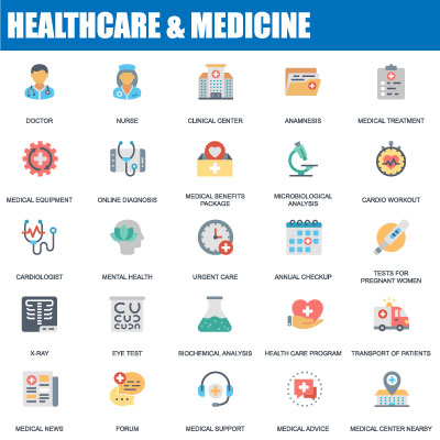healthcare medicine icons