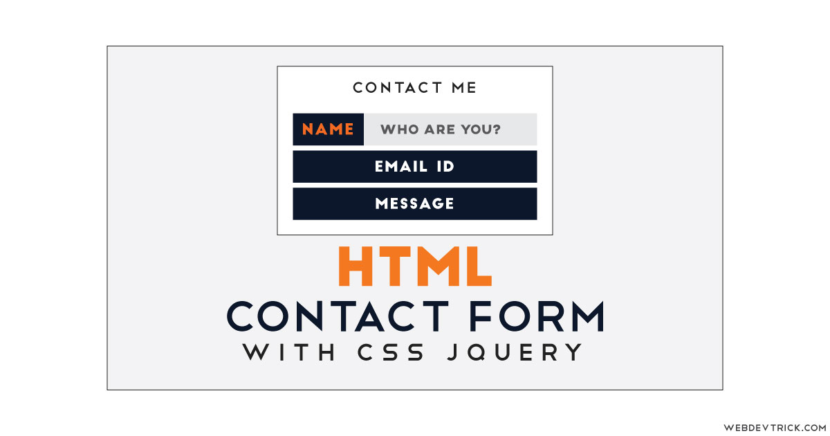 html contact from css jquery