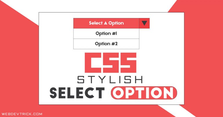 How To Apply Css In Select Option In Html - PELAJARAN