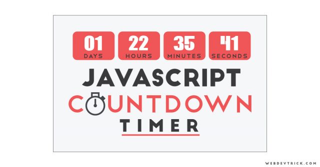 javascript countdown timer