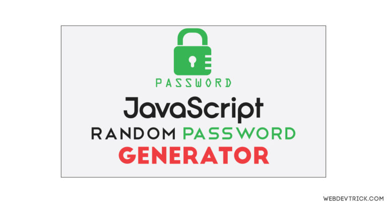 password generator javascript