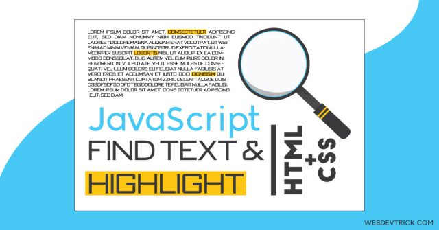 JavaScript Highlight Text With HTML And CSS | Find Text & Highlight