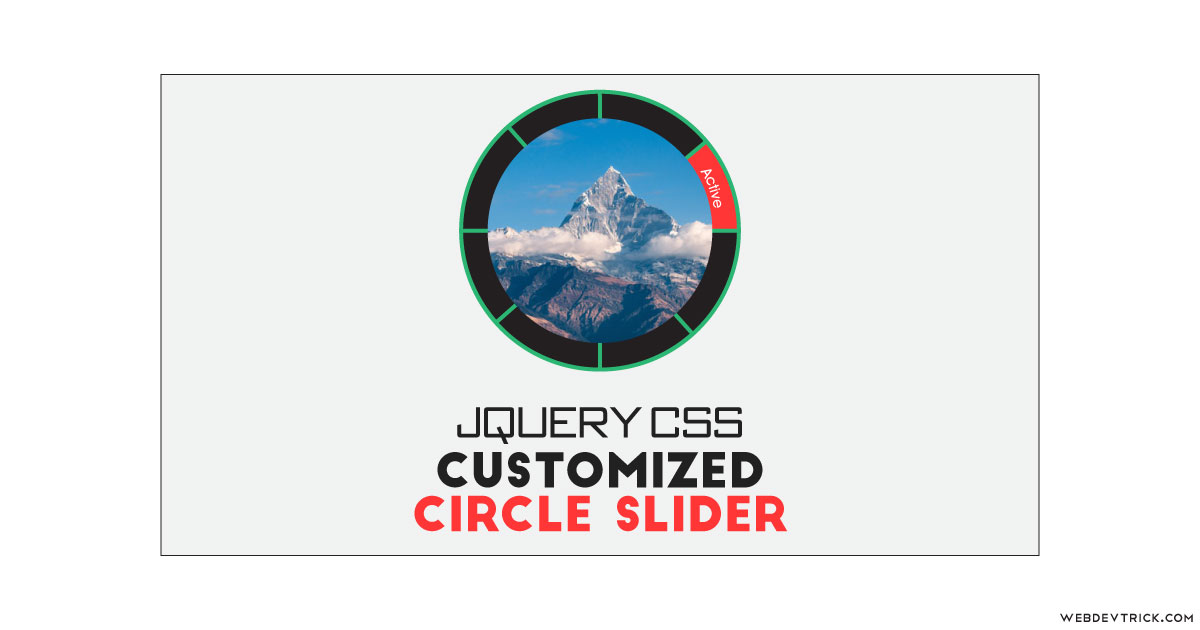 jQuery Customized Circle Slider With CSS | Circular Image Slider