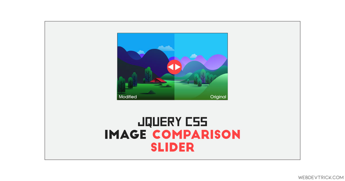 jquery image comparison slide