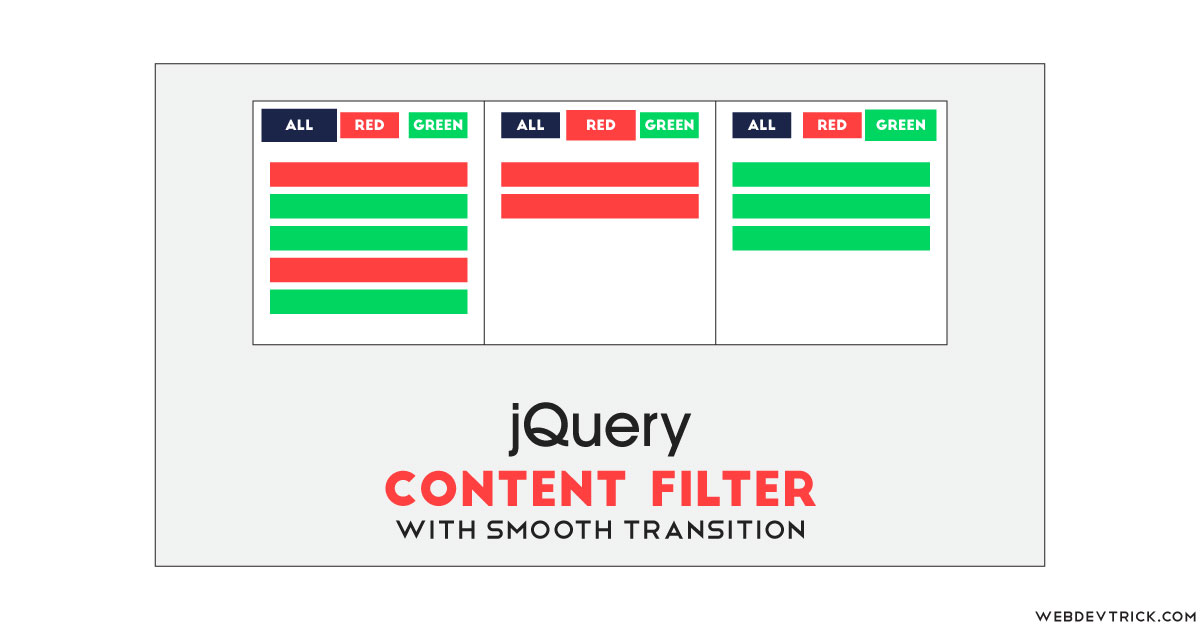 jQuery Filter Example With Smooth Transition | jQuery Content Filter