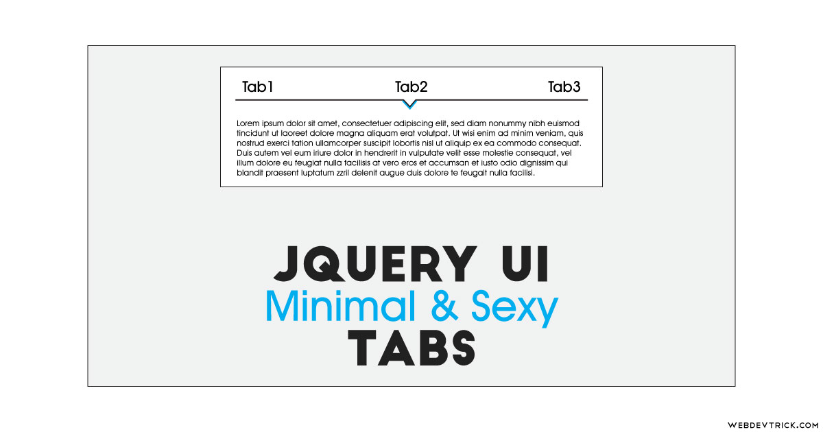 jQuery UI Tabs With Minimal and Sexy Design | Dark & Light Background