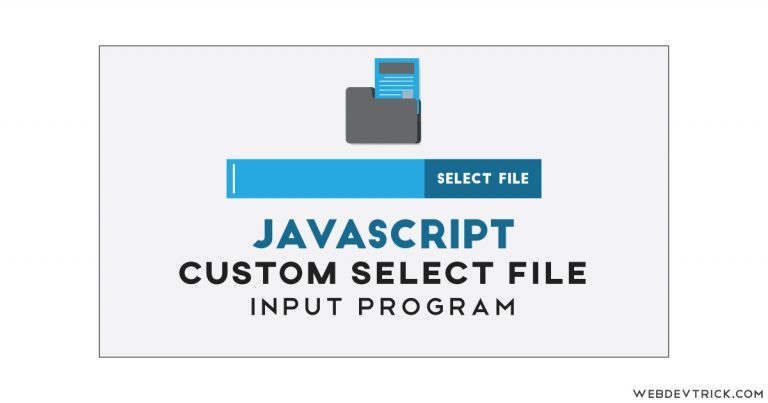 JS Upload File Program With jQuery and CSS | Custom File Upload Input