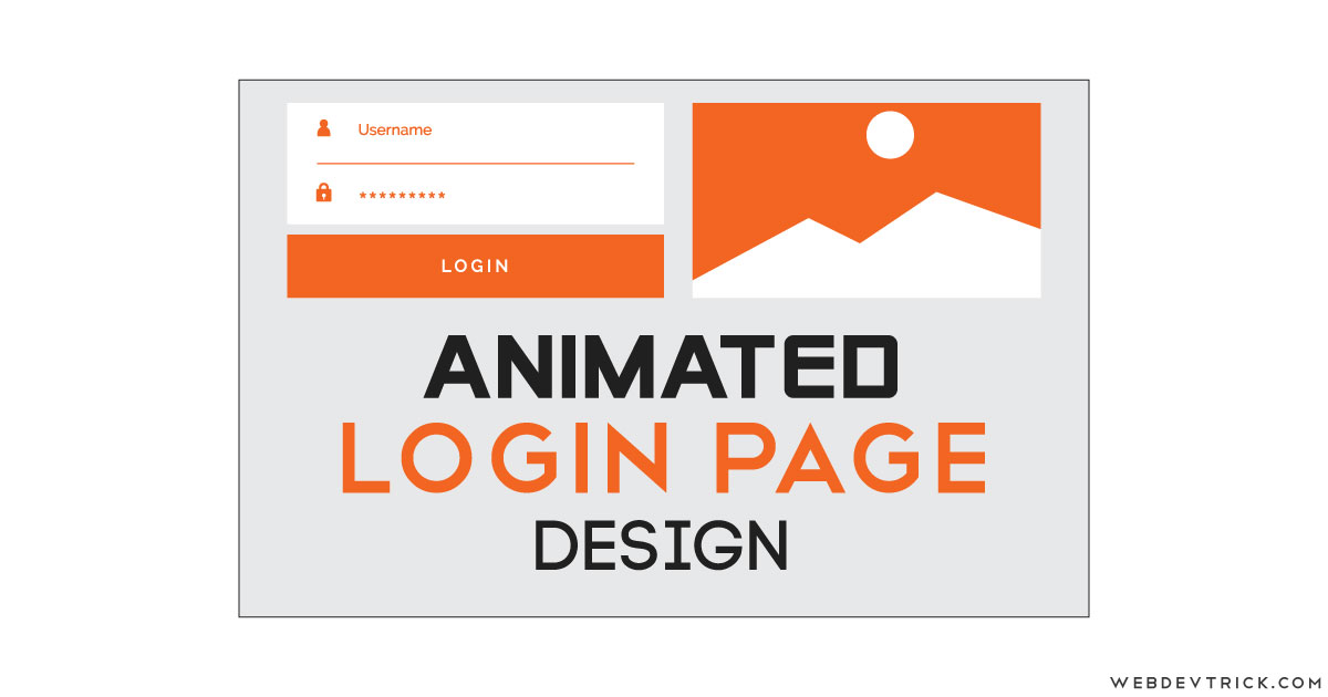 Animated Login Page In HTML CSS | Example and Source Code