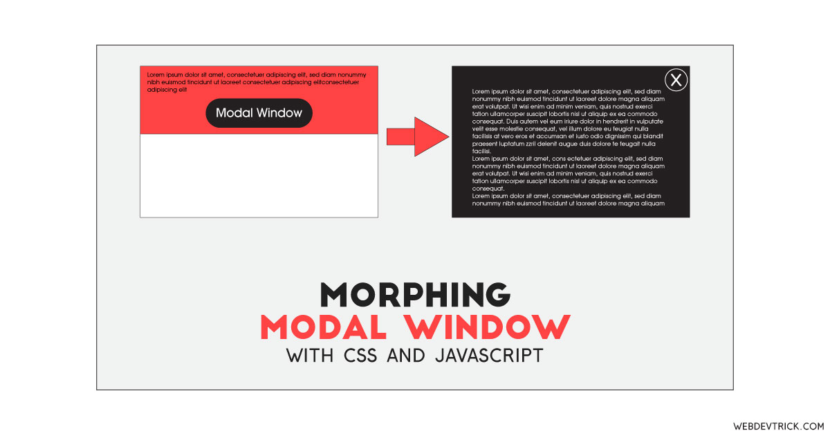 Morphing Modal Window With JavaScript and CSS | Fire Modal Overlay