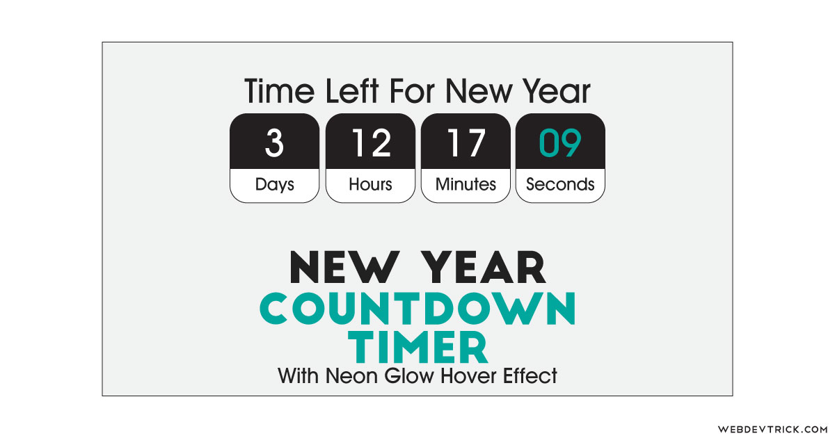 New Countdown Timer jQuery and Bootstrap | Time Left