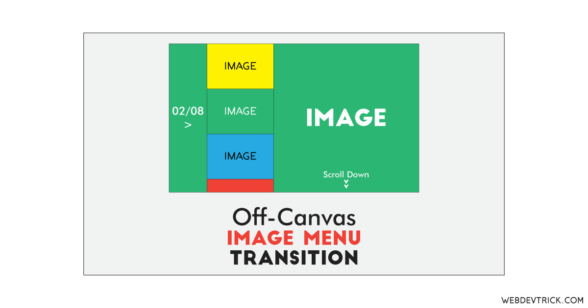 off canvas image menu transition