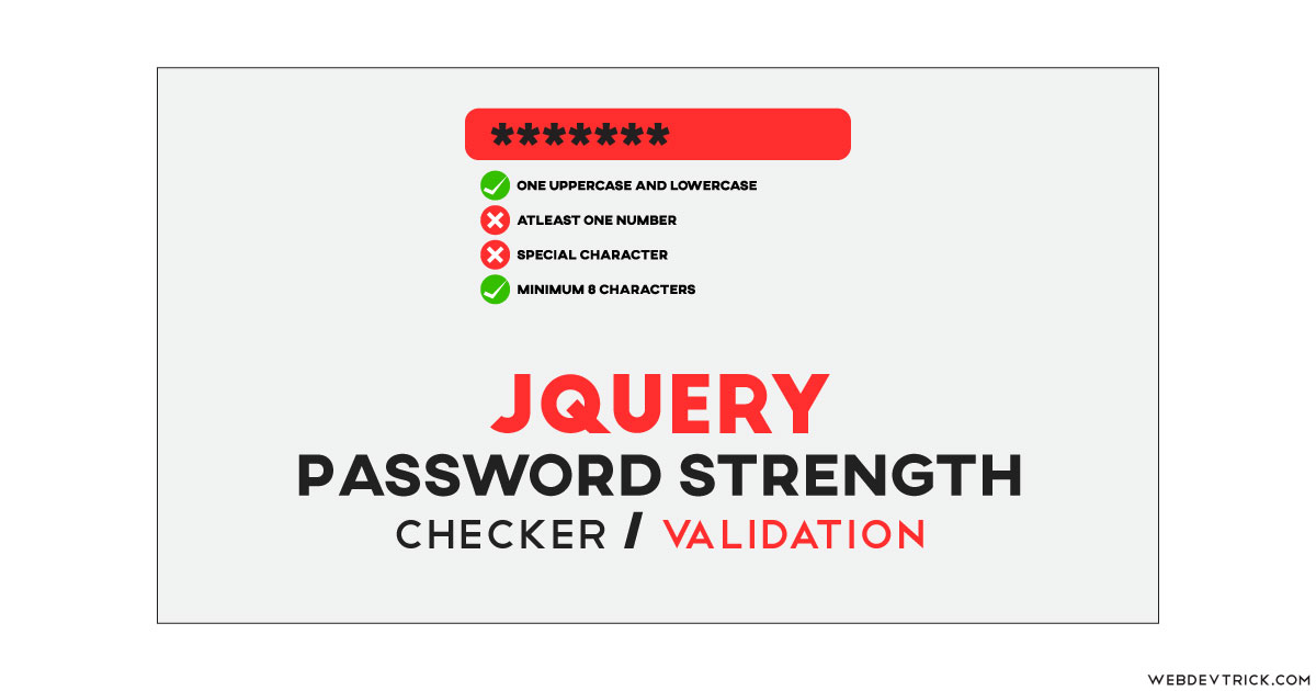 Jquery Password Strength Checker With Bootstrap Password Validation