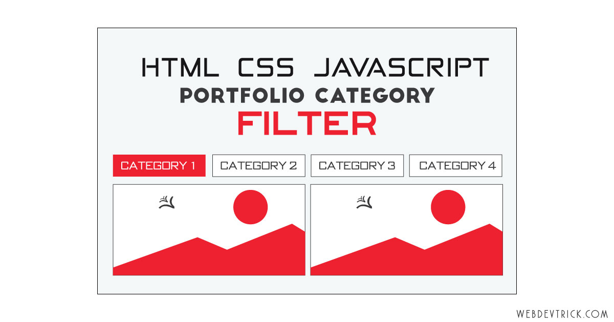 Portfolio Filter Gallery HTML CSS & JavaScript | Image Category Filtering