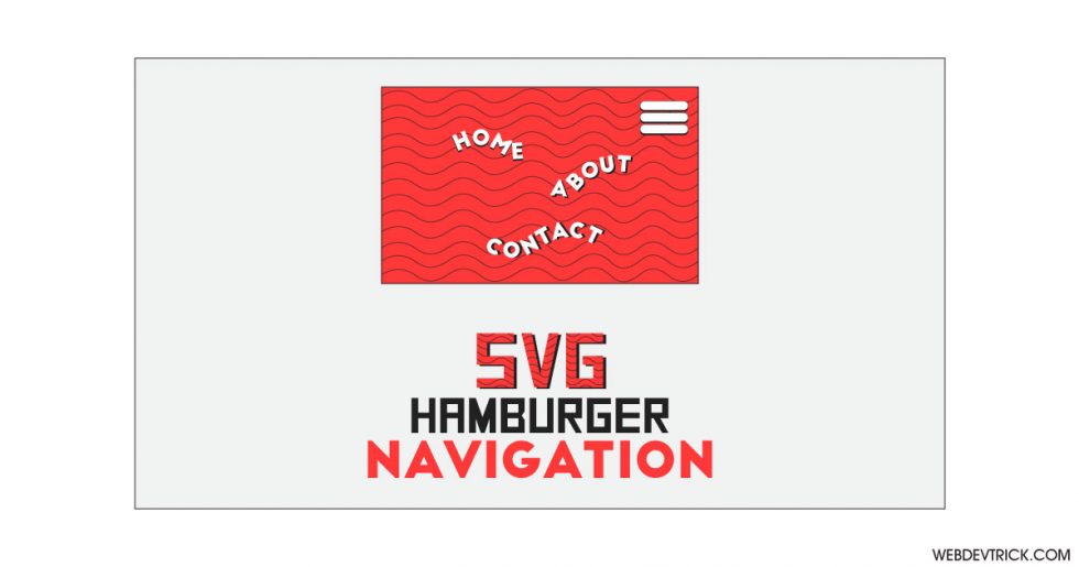 Download SVG Navigation Menu Using CSS and JavaScript | Hamburger Type Menu
